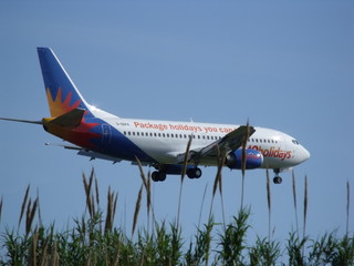 737 en vuelo rasante