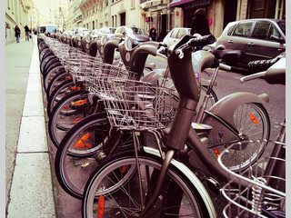 Bicis como elemento repetitivo