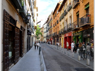 Calle típica en el Barrio de los Austrias