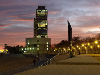 El paseo marítimo al anochecer