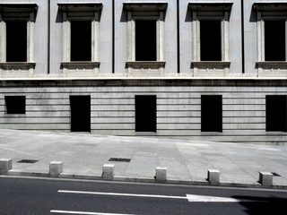 Ventanas negras en el Congreso